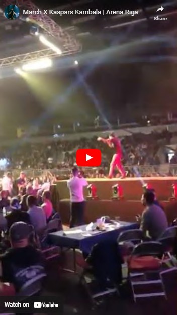 Ring walk performance (Arena Riga, 2019)